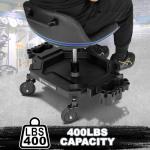 Adjustable Rolling Mechanic Stool with Wheels
