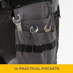 YURINOX Men's Stretch Work Pants with Tool Pockets