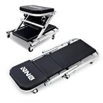 40-Inch 2-in-1 Rolling Car Creeper and Seat