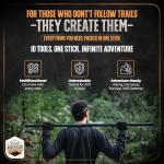 15-in-1 Tactical Survival Stick & Hiking Staff