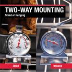 ProAccurate Oven Thermometer, 2" Dial, Stainless Steel