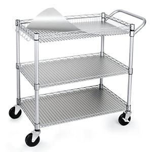 Heavy Duty Rolling Utility Cart with Wheels
