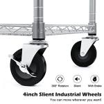 Heavy Duty Rolling Utility Cart with Wheels