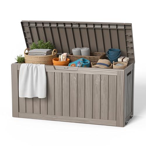 85 Gallon Waterproof Resin Outdoor Storage Box