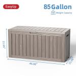 85 Gallon Waterproof Resin Outdoor Storage Box