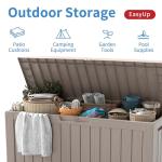 85 Gallon Waterproof Resin Outdoor Storage Box