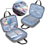 LoDrid Portable Craft Storage Tote with Pockets