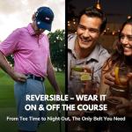 Byrd Reversible Golf Belt with Accessories for Men