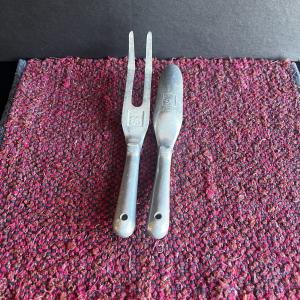 Vintage Aluminum Garden Tool Set - Rake & Shovel