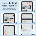 CoBak Ultra Slim Clear Case for 6 Inch Kindle