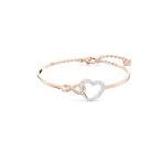 Swarovski Rose Gold Tone Bangle Bracelet with Crystals