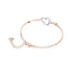 Swarovski Rose Gold Tone Bangle Bracelet with Crystals