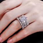 Jeulia 2 Carat Marquise Cut Wedding Ring Set