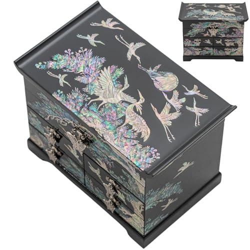 February Mountain Mother of Pearl Jewelry Organizer Box