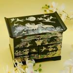 February Mountain Mother of Pearl Jewelry Organizer Box