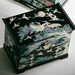 February Mountain Mother of Pearl Jewelry Organizer Box