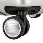 Delsey Paris Titanium Expandable Spinner Suitcase, Silver