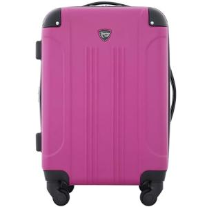 Travelers Club Chicago Expandable Spinner Luggage, Fuchsia