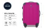 Travelers Club Chicago Expandable Spinner Luggage, Fuchsia