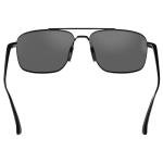 BEX Accel Polarized Aviator Sunglasses - Matte Black