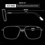 BEX Accel Polarized Aviator Sunglasses - Matte Black