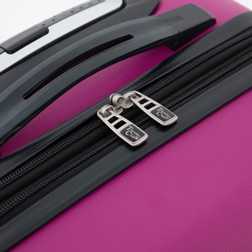 Travelers Club Chicago Expandable Spinner Luggage, Fuchsia
