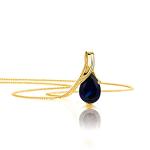 Orovi 14K Gold Gemstone Pendant Necklace