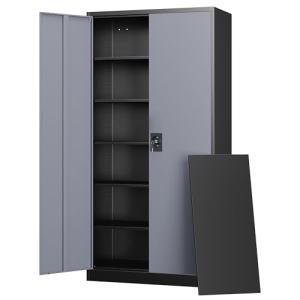 Letaya Metal Storage Cabinets with Lock and Shelves