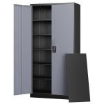Letaya Metal Storage Cabinets with Lock and Shelves