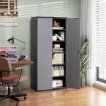 Letaya Metal Storage Cabinets with Lock and Shelves
