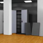 Letaya Metal Storage Cabinets with Lock and Shelves