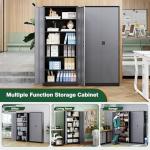 Letaya Metal Storage Cabinets with Lock and Shelves