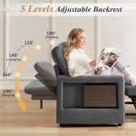 42.5" Convertible Sleeper Chair with USB Ports