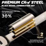 Double Jointed Long Flex Ratchet Wrench Set, 6 PCS