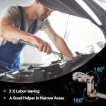 Double Jointed Long Flex Ratchet Wrench Set, 6 PCS