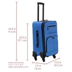 Rockland Pasadena 19" Expandable Spinner Carry-On