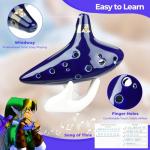 Ohuhu Zelda Ocarina, Triforce Design with Stand