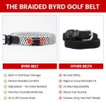 Stylish Braided Golf Belt with Tees and Tools