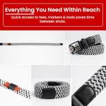 Stylish Braided Golf Belt with Tees and Tools