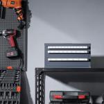 VEVOR Three-Drawer Drill Bit Organizer Cabinet