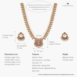 TARINIKA Antique Gold Long Necklace and Earring Set