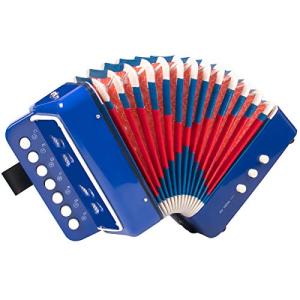 Blue Horse Accordion with 10 Button Touches