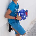 Blue Horse Accordion with 10 Button Touches