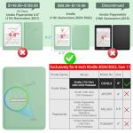 3 Pack Anti-Glare Matte Screen Protectors for Kindle