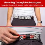 Stylish Braided Golf Belt with Tees & Tools