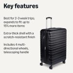 Expandable Hardside Suitcase with Spinner Wheels