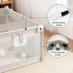 ZEEBABA Large Mesh Baby Playpen with Door