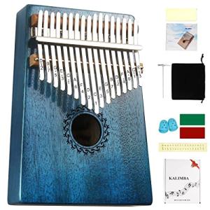Bright Blue 17-Key Kalimba Thumb Piano
