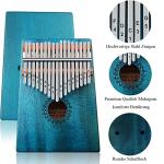 Bright Blue 17-Key Kalimba Thumb Piano