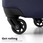 Coolife 3-Piece Hardshell Luggage Set - Navy